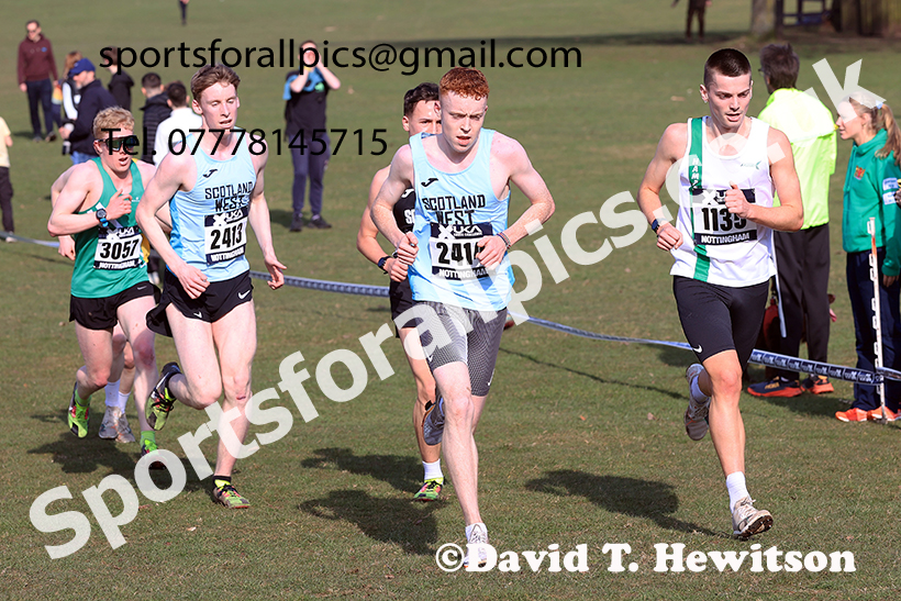 Mens under-20s 2025 UK CAU Inter Counties Cross Country Champs., Wollaton Park, Nottingham. Photo: David T. Hewitson/Sports for All Pics